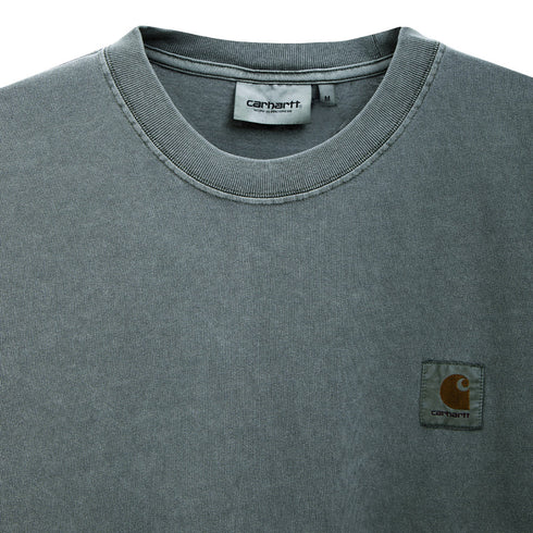 Carhartt WIP S/S Vista T-Shirt Smoke Green Garment Dyed I030780.OWG.GD.05 Degli Uberti